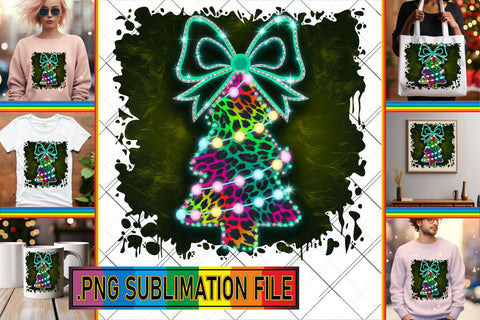 15x PNG Design Kit for Digital , Neon Xmas Sublimation afrosvg 