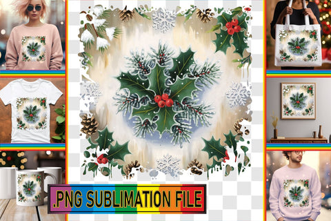 15x PNG Design Pack Collection , Christmas Sublimation afrosvg 