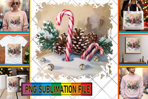 15x PNG Design Pack Collection , Christmas Sublimation afrosvg 