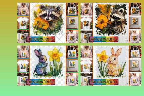 15x PNG Design Pack for Crafting , Animals Sublimation afrosvg 
