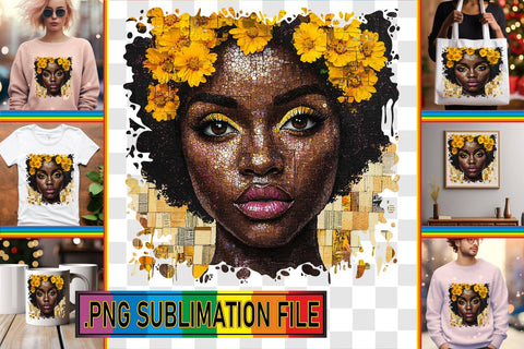15x PNG Design Pack for Crafting , Woman Sublimation afrosvg 