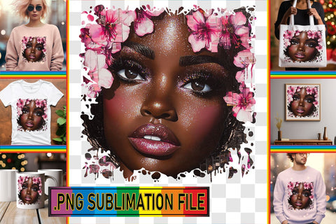 15x PNG Design Pack for Crafting , Woman Sublimation afrosvg 