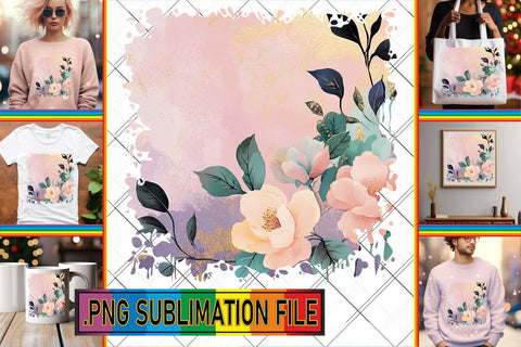 15x PNG Design Pack for Projects , Flower Sublimation afrosvg 