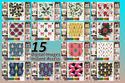 15x PNG Design Pack for Sale , Christmas Sublimation afrosvg 