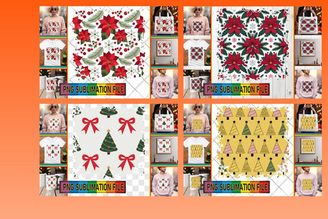 15x PNG Design Pack for Sale , Christmas Sublimation afrosvg 