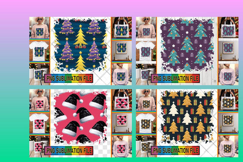 15x PNG Design Pack for Sale , Christmas Sublimation afrosvg 