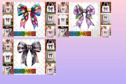 15x PNG Design Selection , Bow Sublimation afrosvg 