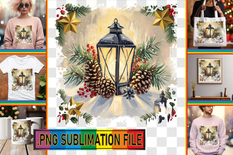15x PNG Design Selection Pack , Christmas Sublimation afrosvg 