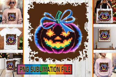 15x PNG Design Set Bundle , Neon Fall Sublimation afrosvg 