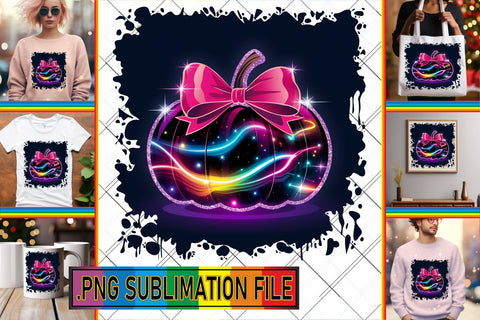 15x PNG Design Set Bundle , Neon Fall Sublimation afrosvg 