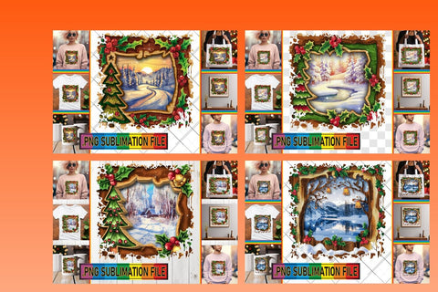 15x PNG Design Set , Christmas Sublimation afrosvg 