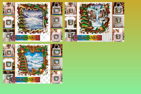 15x PNG Design Set , Christmas Sublimation afrosvg 