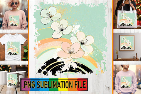 15x PNG Design Set Collection , Flower Sublimation afrosvg 
