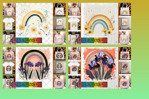 15x PNG Design Set Collection , Flower Sublimation afrosvg 