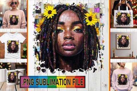 15x PNG Design Set for Crafting , Woman Sublimation afrosvg 