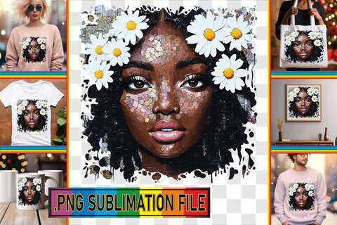 15x PNG Design Set for Crafting , Woman Sublimation afrosvg 