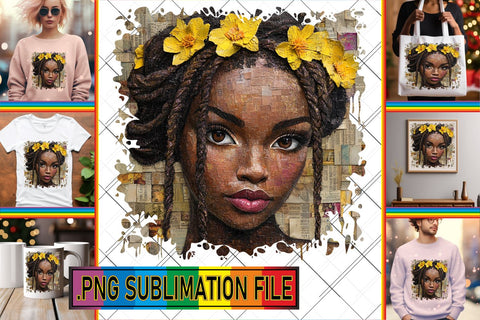 15x PNG Design Set for Crafting , Woman Sublimation afrosvg 