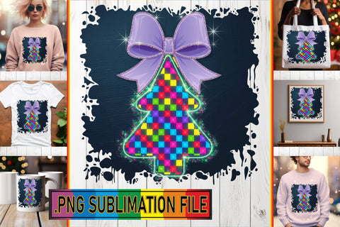 15x PNG Designs Bundle Set , Neon Xmas Sublimation afrosvg 