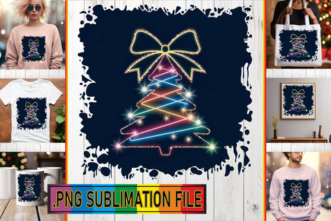 15x PNG Designs Collection Set , Neon Xmas Sublimation afrosvg 
