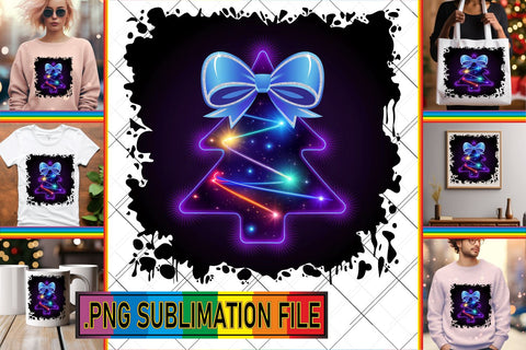 15x PNG Designs Collection Set , Neon Xmas Sublimation afrosvg 