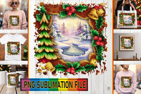 15x PNG Designs for Bundle , Christmas Sublimation afrosvg 