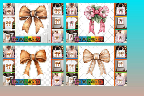 15x PNG Designs Pack , Bow Sublimation afrosvg 
