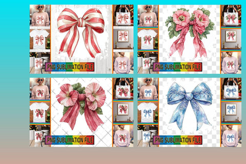 15x PNG Designs Pack , Bow Sublimation afrosvg 