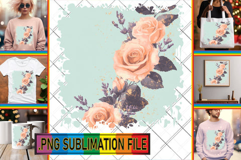 15x PNG Pack Collection , Flower Sublimation afrosvg 