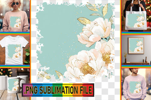 15x PNG Pack Design Bundle , Flower Sublimation afrosvg 