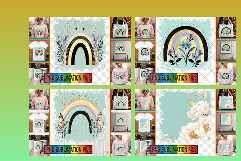 15x PNG Pack Design Bundle , Flower Sublimation afrosvg 