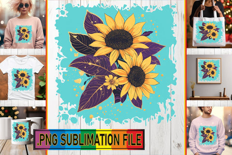 15x PNG Pack Design Bundle , Flower Sublimation afrosvg 