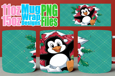 15x Printable Mug Wrap Design , Christmas Sublimation afrosvg 