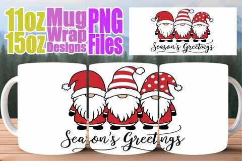 15x Printable Mug Wrap , Xmas Sublimation afrosvg 