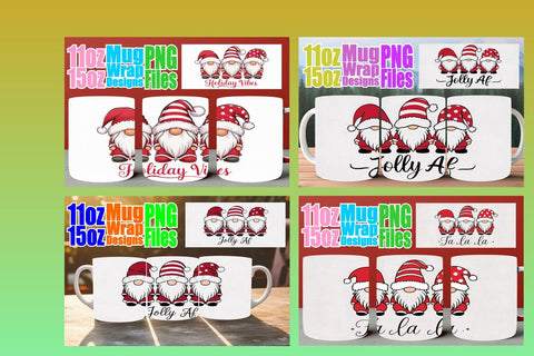 15x Printable Mug Wrap , Xmas Sublimation afrosvg 