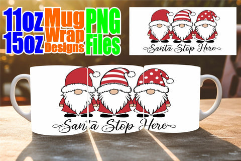 15x Printable Mug Wrap , Xmas Sublimation afrosvg 