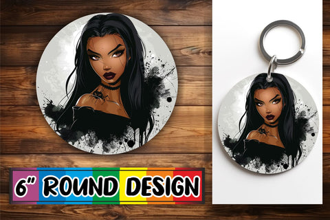 15x Round Car Coaster Sublimation Pack , Halloween Sublimation afrosvg 