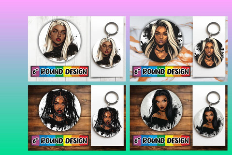 15x Round Car Coaster Sublimation Pack , Halloween Sublimation afrosvg 