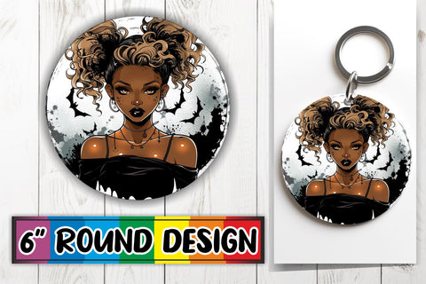 15x Round Coaster Design Bundle Pack , Halloween Sublimation afrosvg 