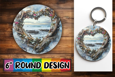 15x Round Coaster & Keychain Set , Christmas Sublimation afrosvg 