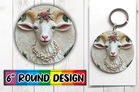 15x Round Design Bundle for Coasters , Christmas Sublimation afrosvg 