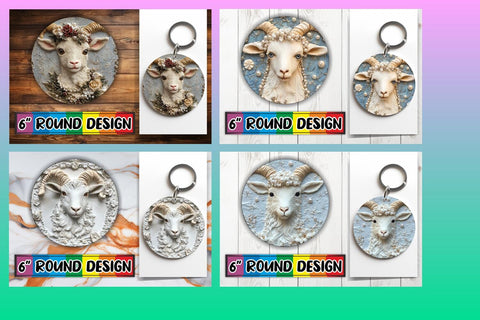 15x Round Design Bundle for Coasters , Christmas Sublimation afrosvg 