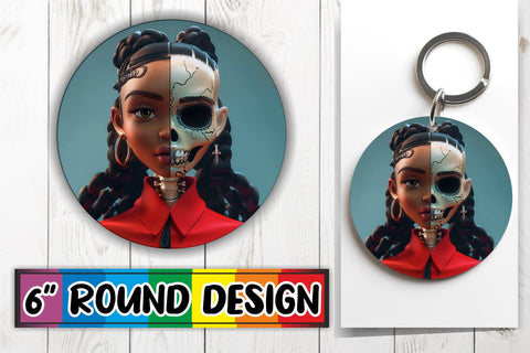 15x Round Design Bundle Sublimation Set , Halloween Sublimation afrosvg 