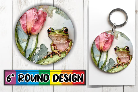 15x Round Design Keychain Set , Animals Sublimation afrosvg 