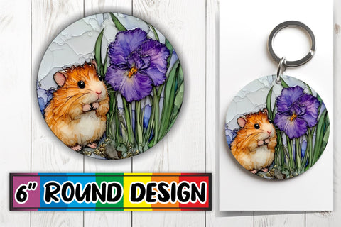 15x Round Design Keychain Set , Animals Sublimation afrosvg 