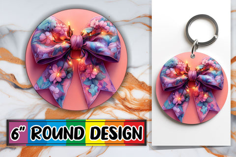 15x Round Design Keychain Set , Christmas Sublimation afrosvg 