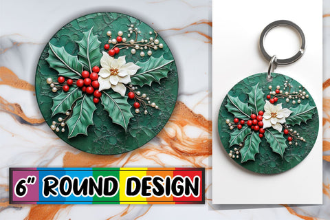 15x Round Design Pack for Sublimation , Christmas Sublimation afrosvg 