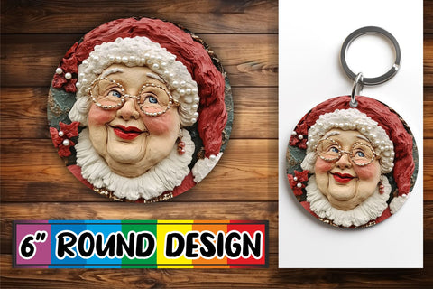 15x Round Design Pack for Sublimation , Christmas Sublimation afrosvg 