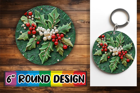 15x Round Design Pack for Sublimation , Christmas Sublimation afrosvg 