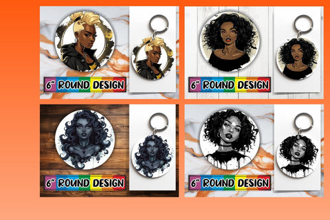 15x Round Design Set for Sublimation , Halloween Sublimation afrosvg 