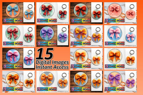 15x Round Design Sublimation Set , Christmas Sublimation afrosvg 